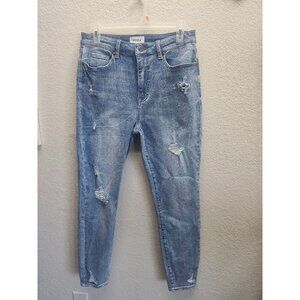 Pistola Distressed High-Rise Stretch Jeans 30